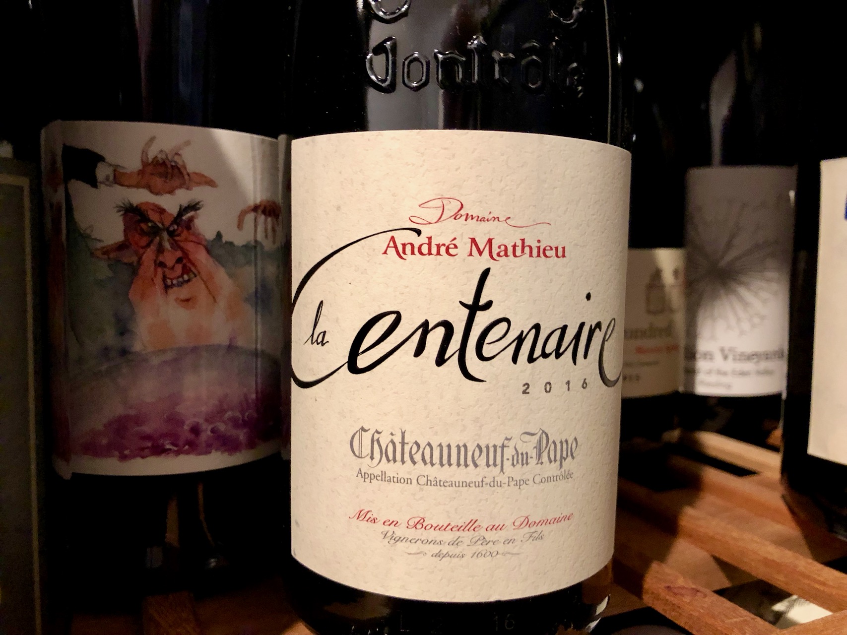 High Alcohol Red Wines Iii Domaine Andre Mathieu La Centenaire Chateauneuf Du Pape 16 Screwcapped
